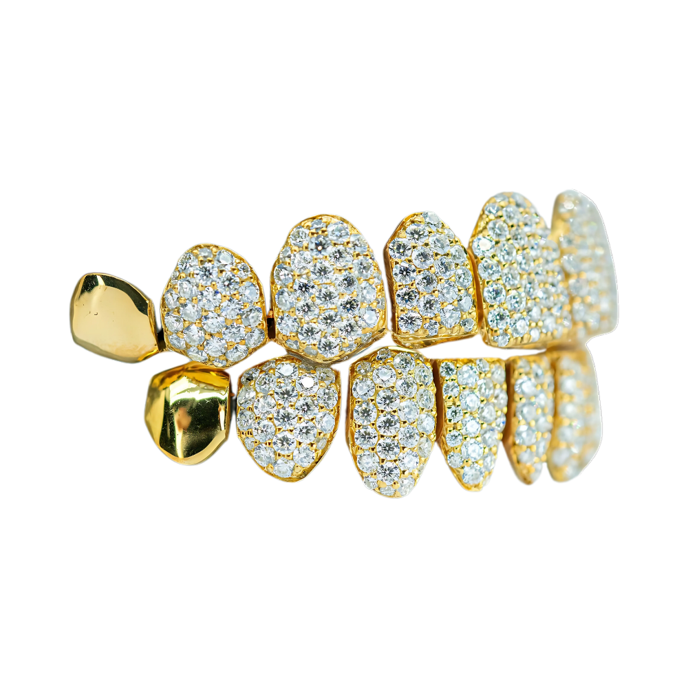 End Cap VVS Moissanite Diamond Grillz