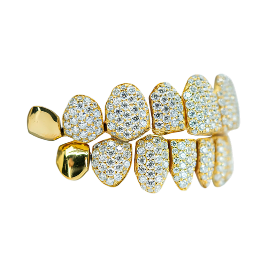 End Cap VVS Moissanite Diamond Grillz