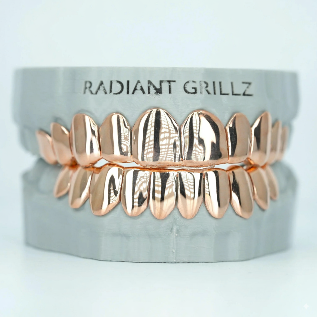 Solid Grillz – Gold, Silver, & Rose Gold Perfection