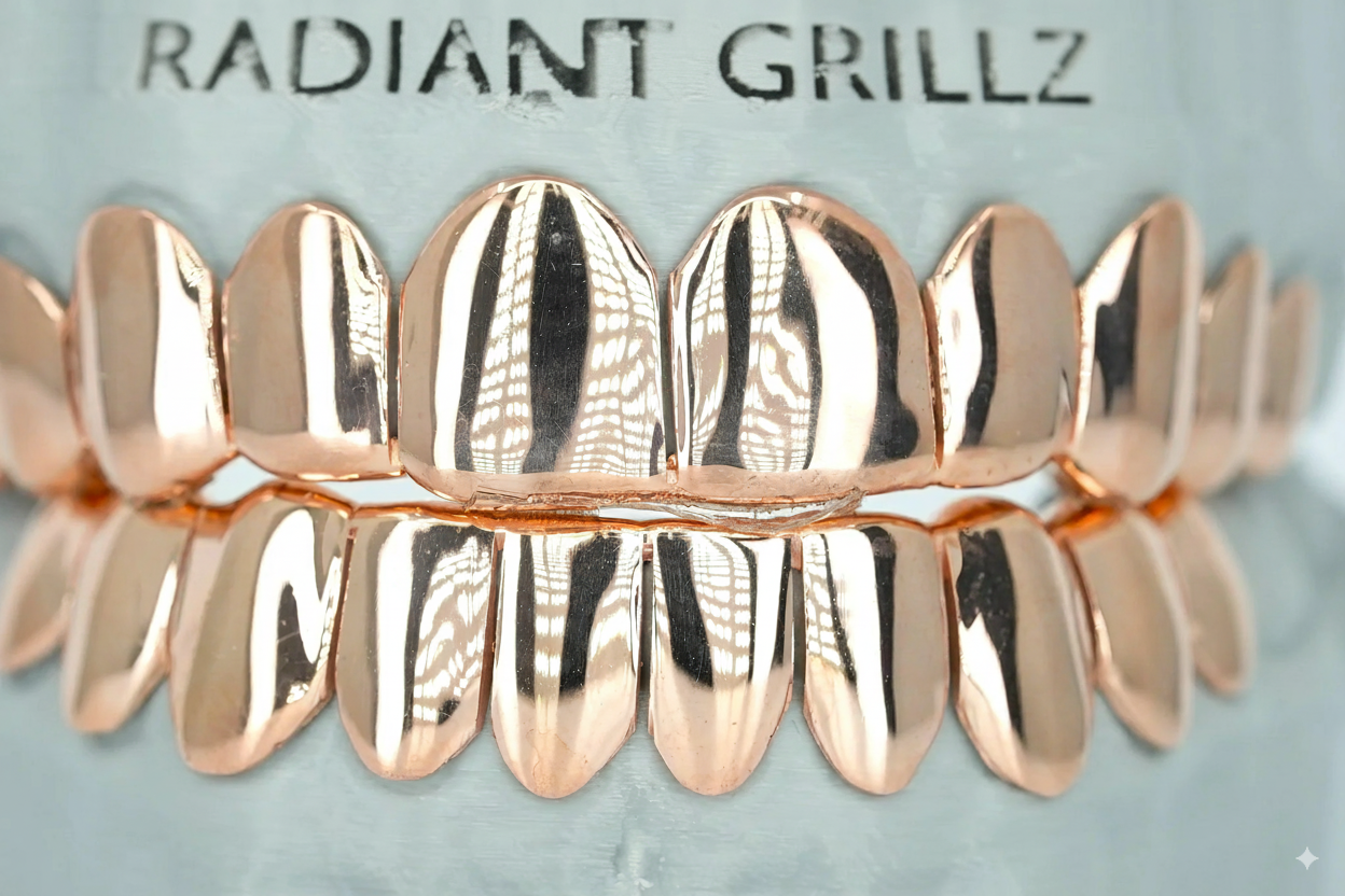 Solid Grillz – Gold, Silver, & Rose Gold Perfection