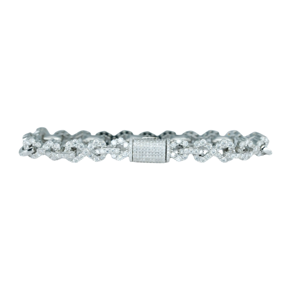 Infinity Bracelet with VVS Moissanite Diamonds