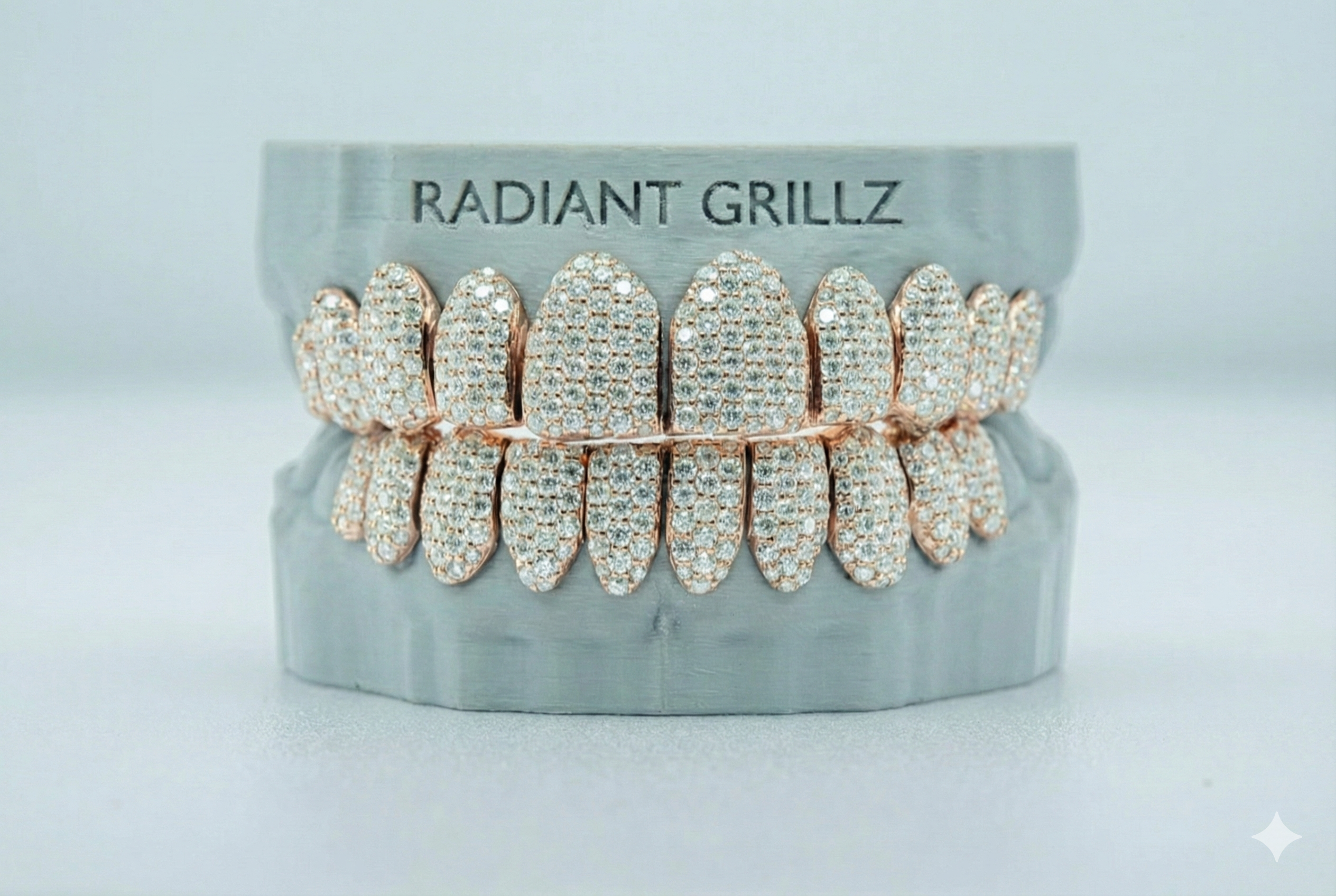 Full Bust Down VVS Moissanite Diamond Grillz