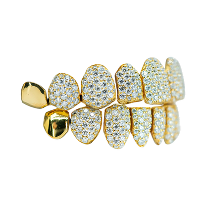 End Cap VVS Moissanite Diamond Grillz