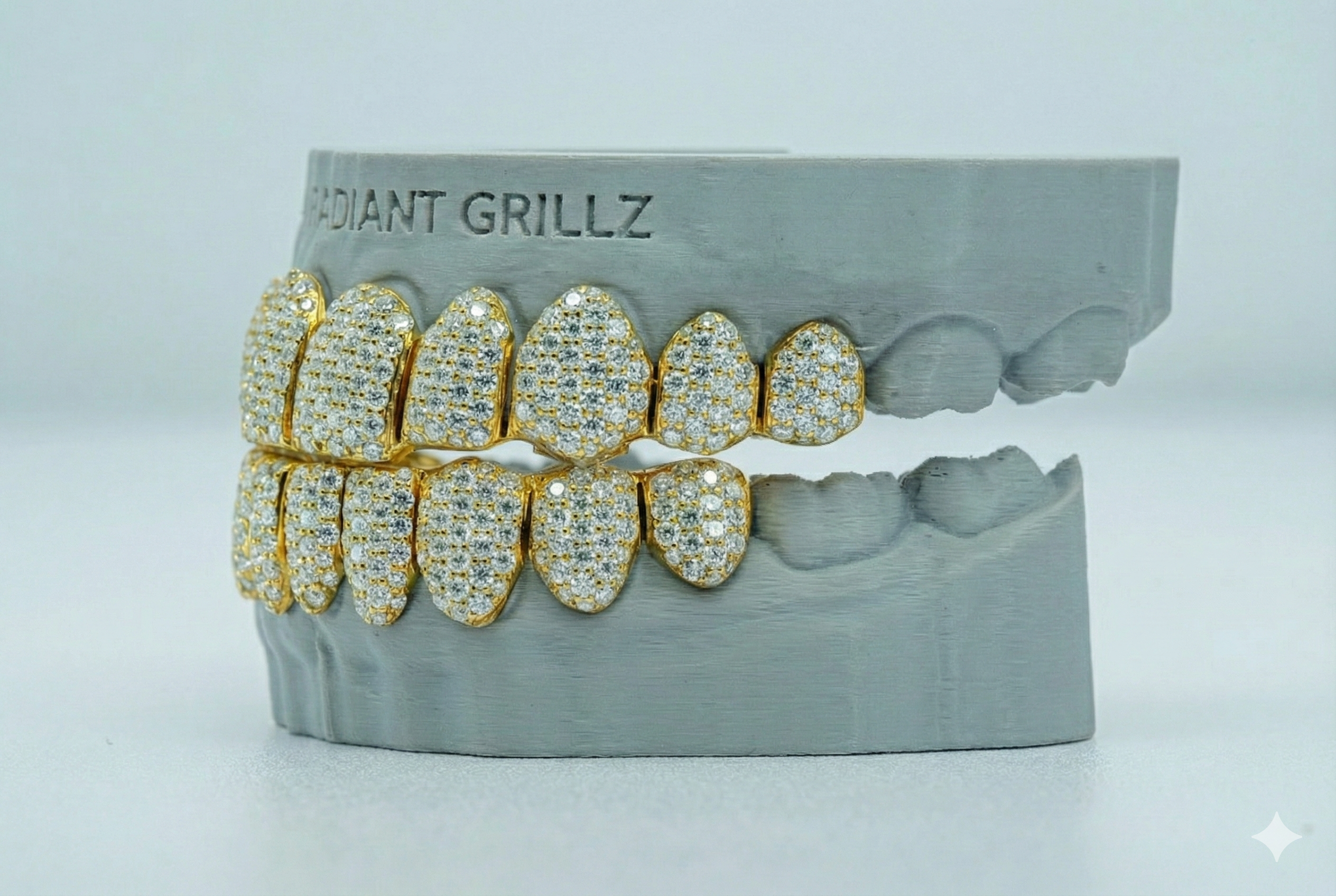 Full Bust Down VVS Moissanite Diamond Grillz