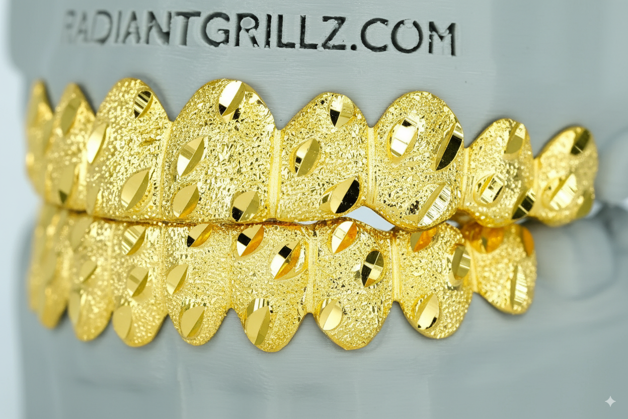 Nugget Cut & Diamond Dust Grillz