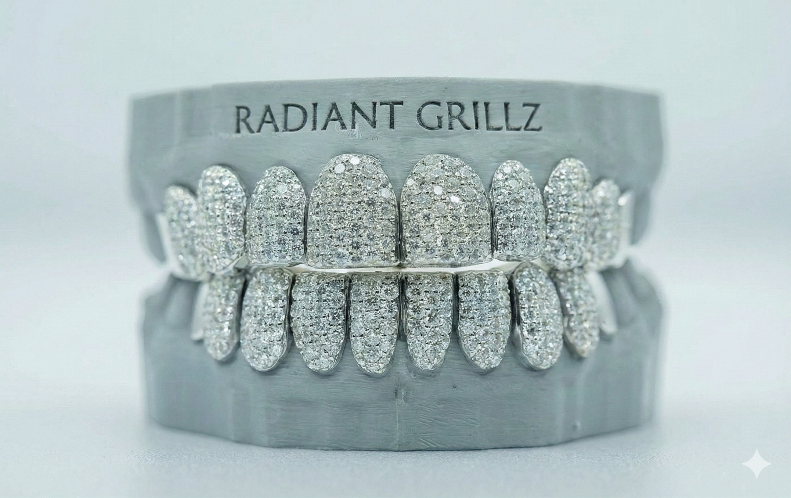 Full Bust Down VVS Moissanite Diamond Grillz