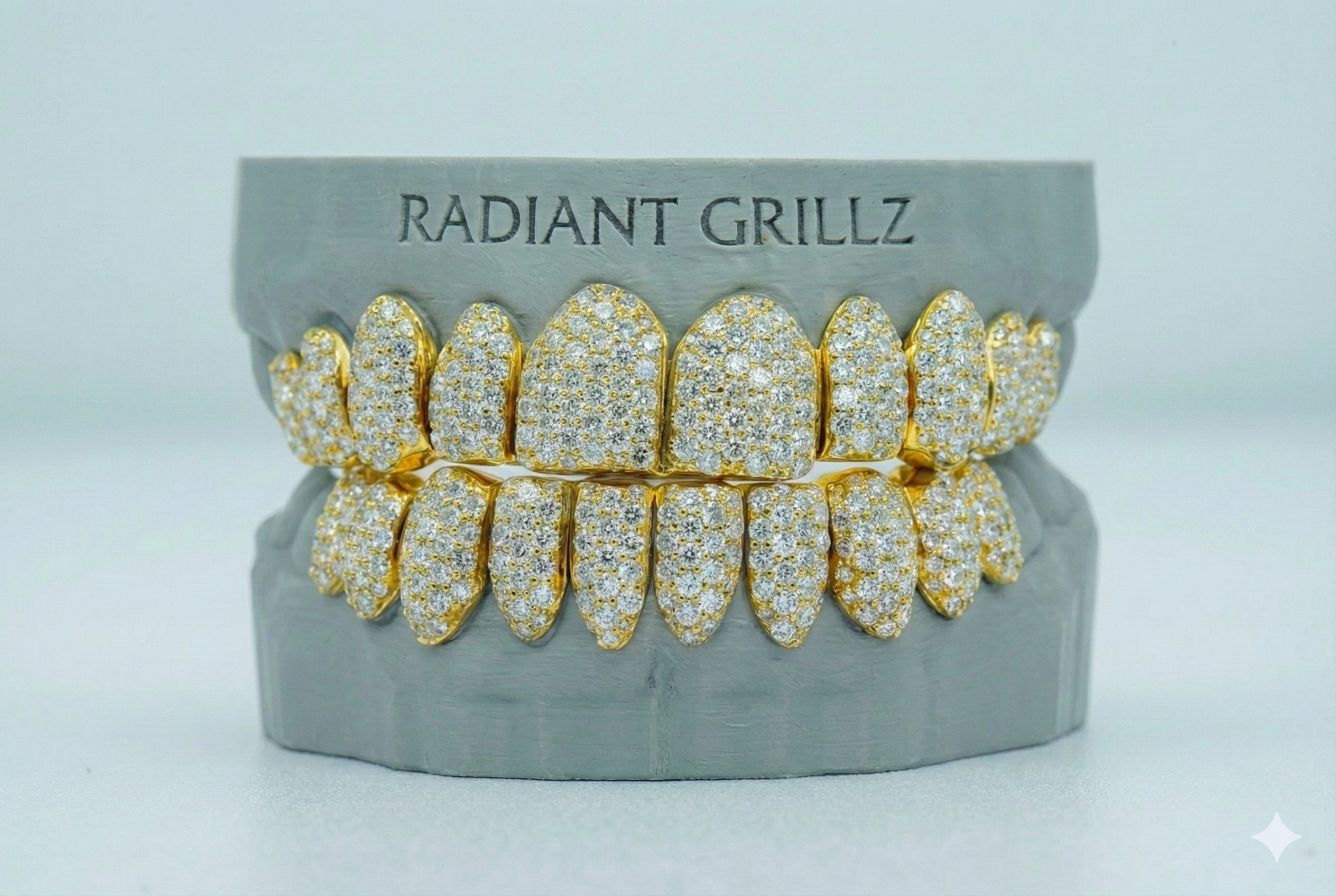 Full Bust Down VVS Moissanite Diamond Grillz