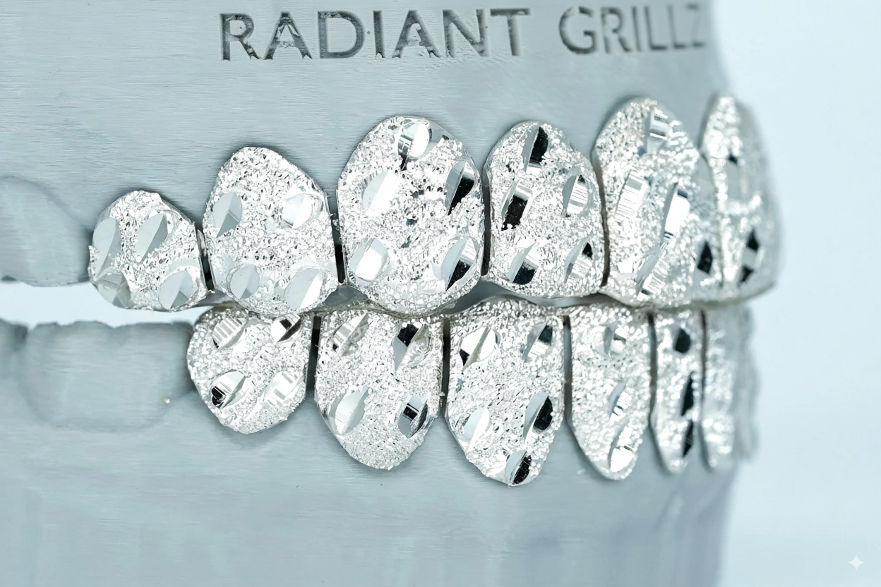 Nugget Cut & Diamond Dust Grillz