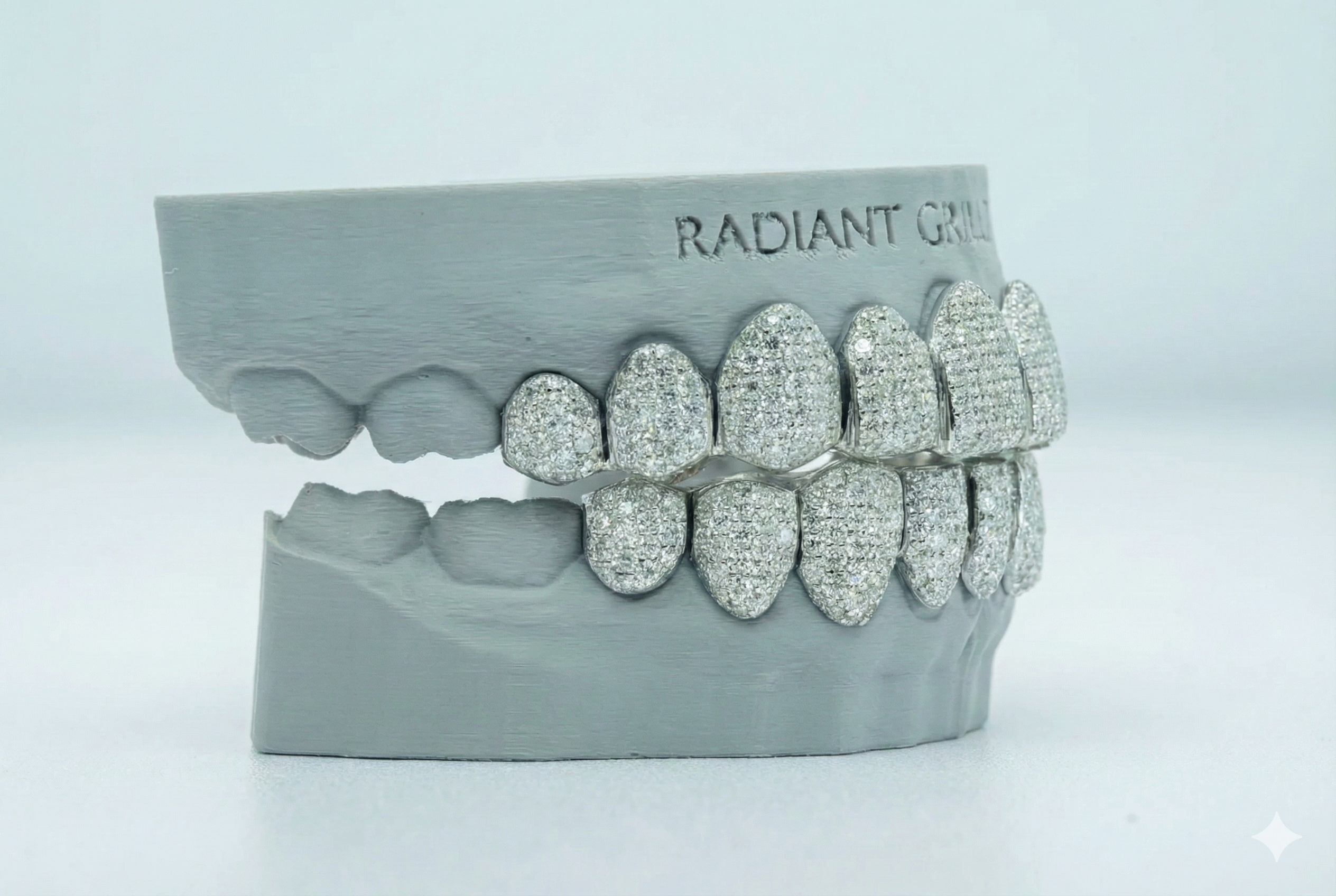 Full Bust Down VVS Moissanite Diamond Grillz