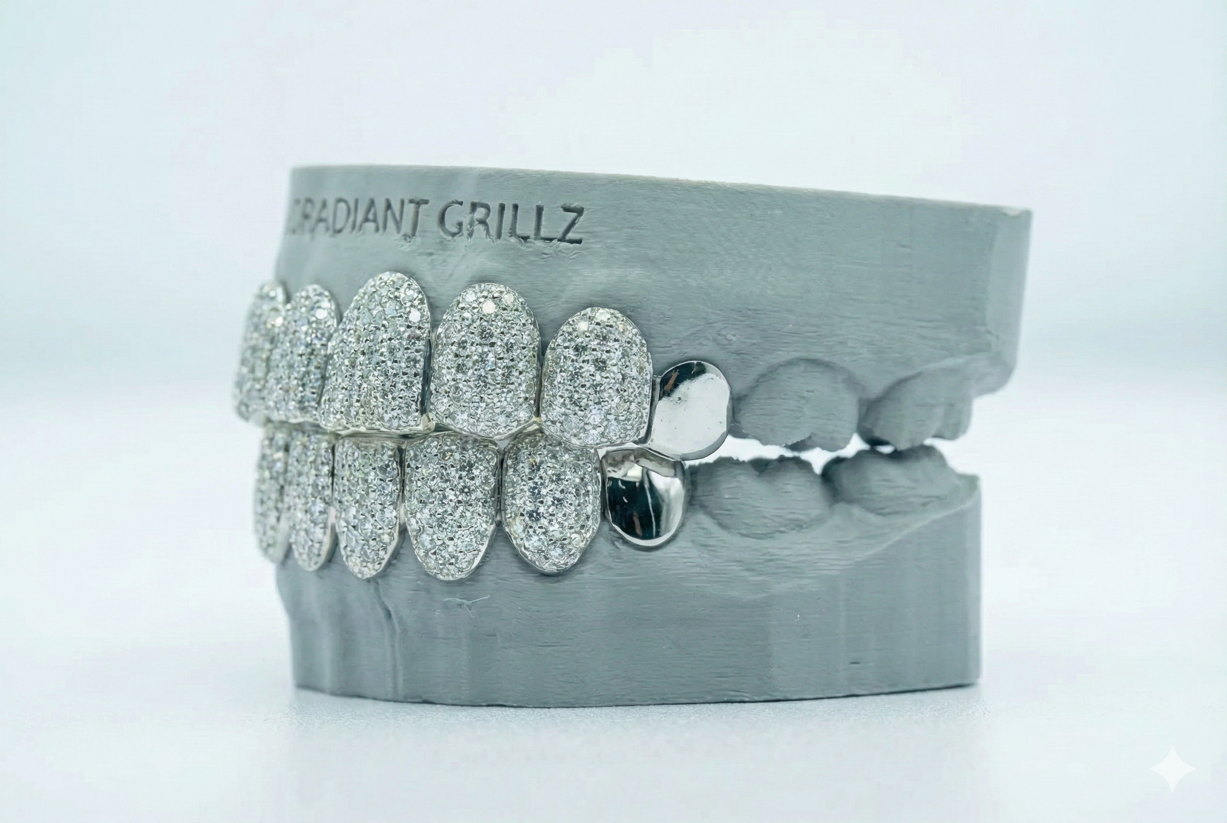 End Cap VVS Moissanite Diamond Grillz