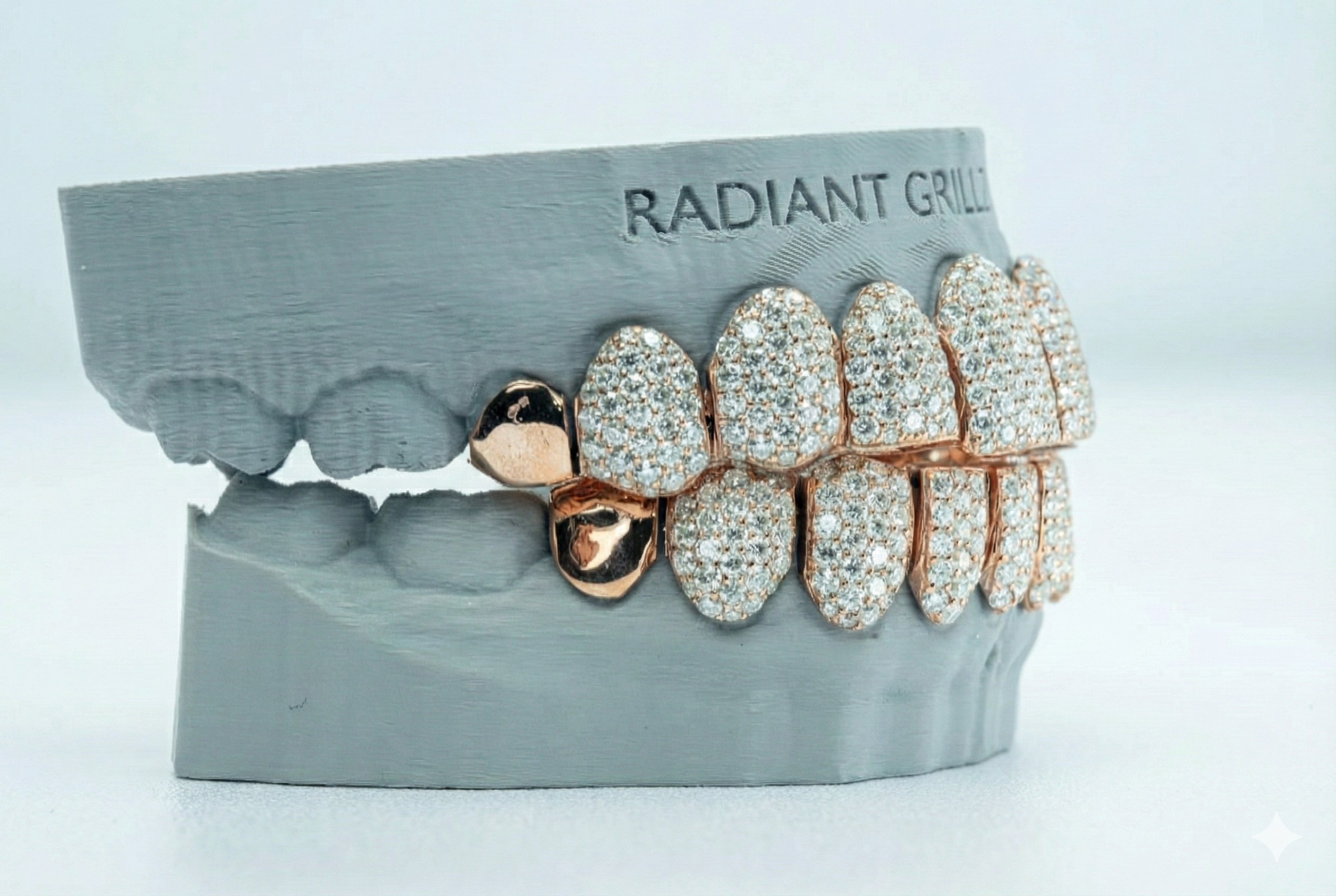 End Cap VVS Moissanite Diamond Grillz