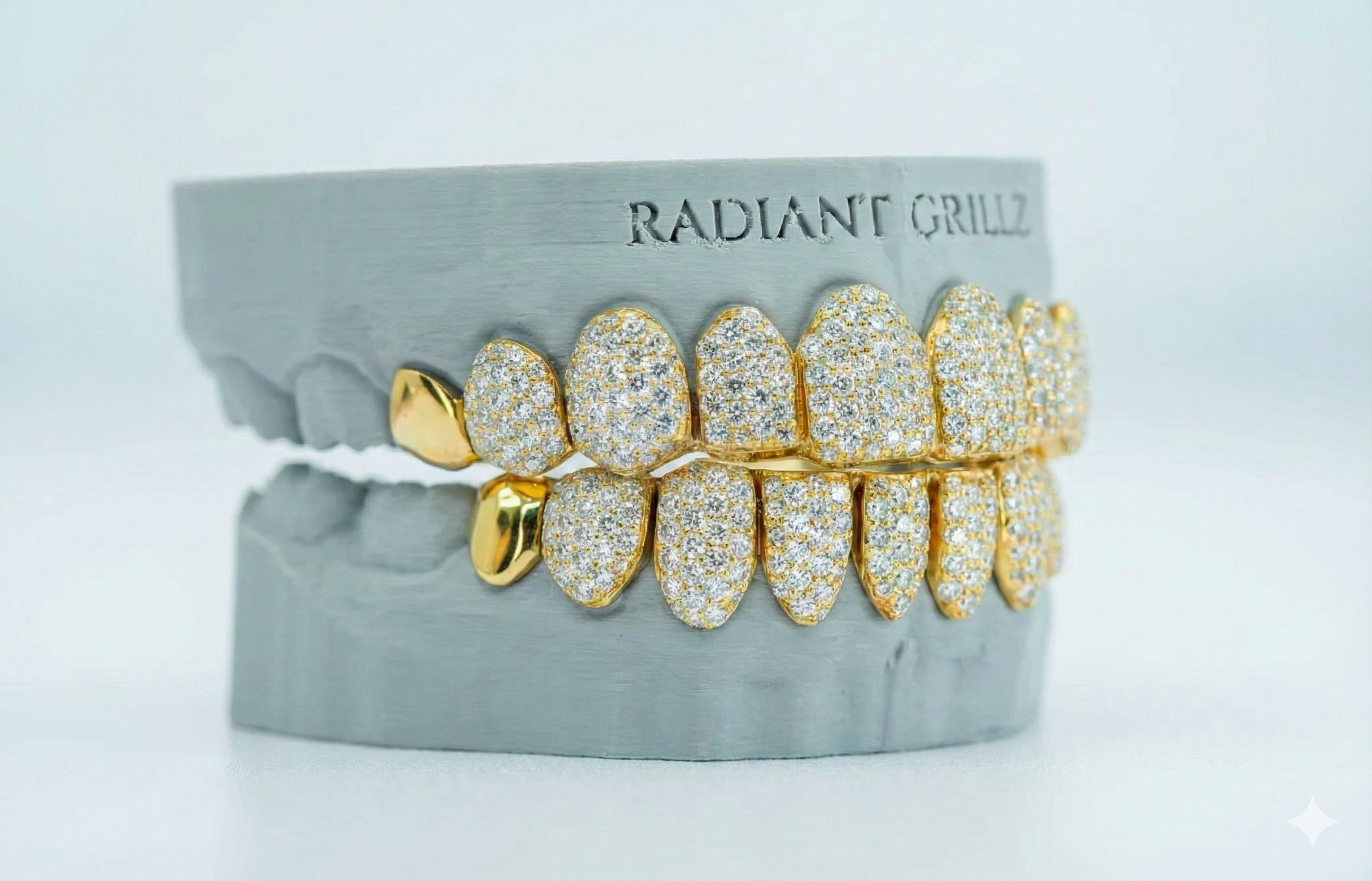 End Cap VVS Moissanite Diamond Grillz
