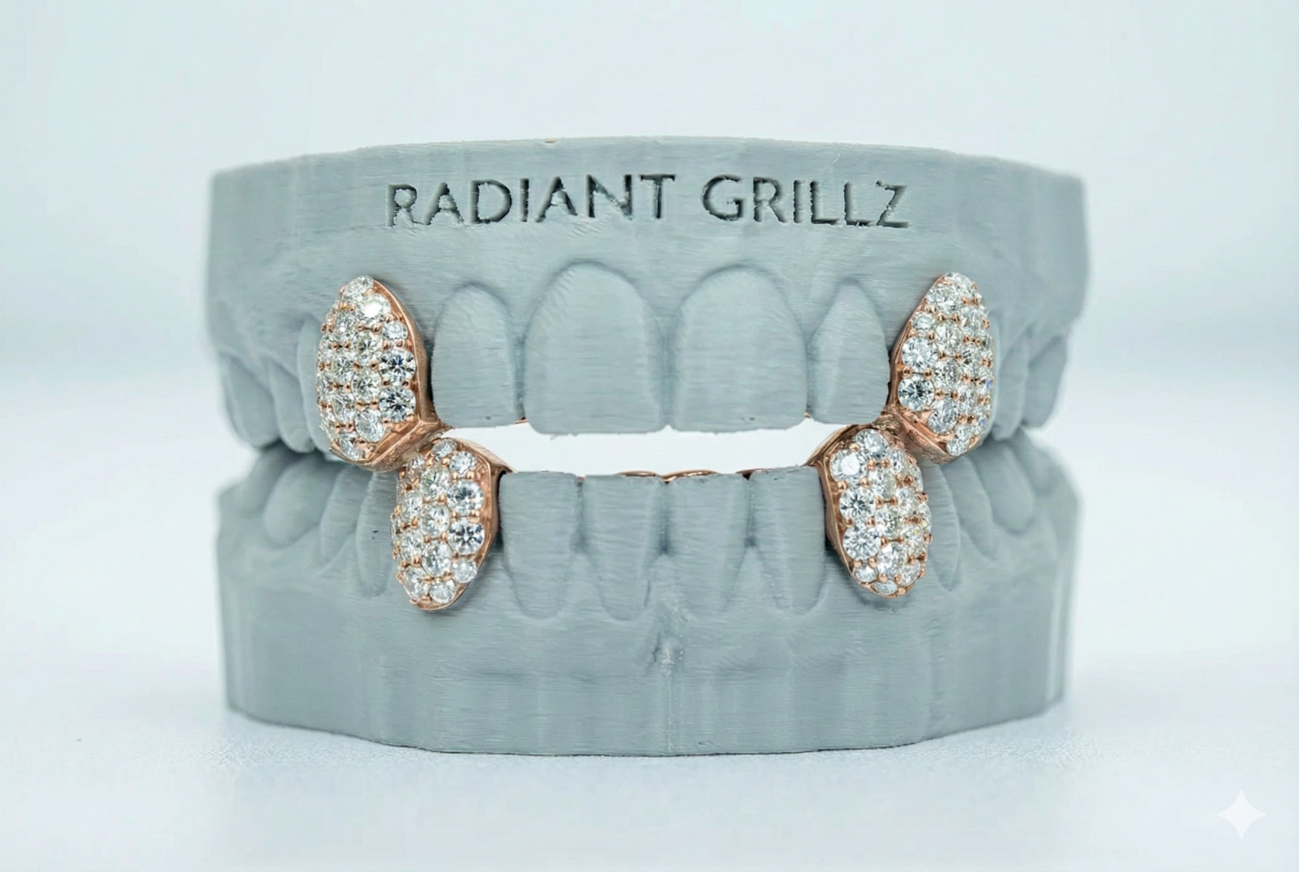 Fang With Back Bar 6 Pointer VVS Moissanite Diamond Grillz