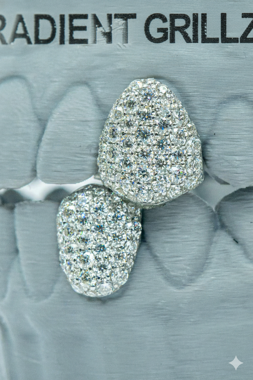 Fang With Back Bar VVS Moissanite Diamond Grillz