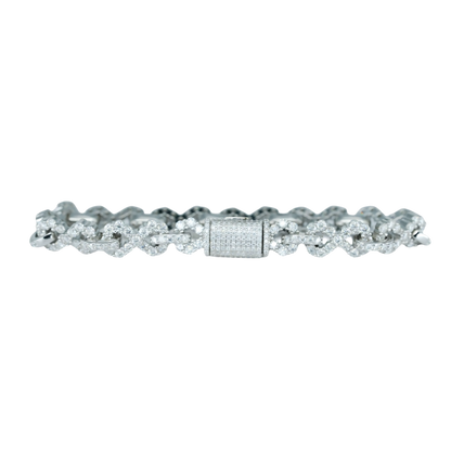 Infinity Bracelet with VVS Moissanite Diamonds