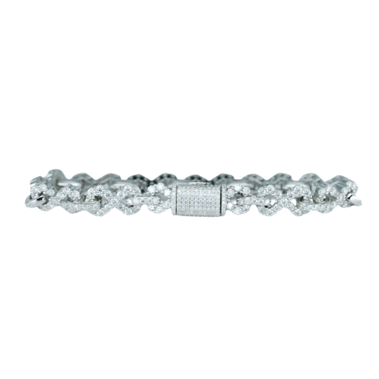 Infinity Bracelet with VVS Moissanite Diamonds