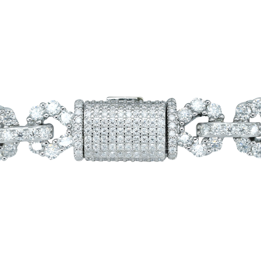 Infinity Bracelet with VVS Moissanite Diamonds