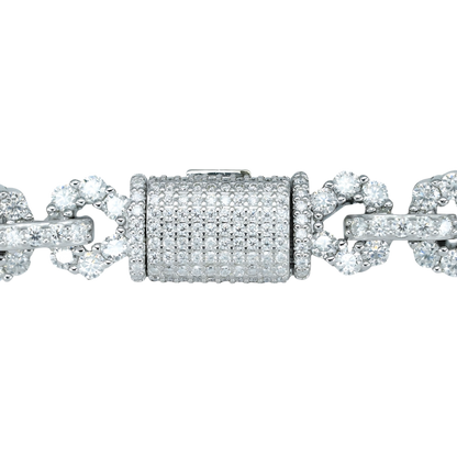 Infinity Bracelet with VVS Moissanite Diamonds