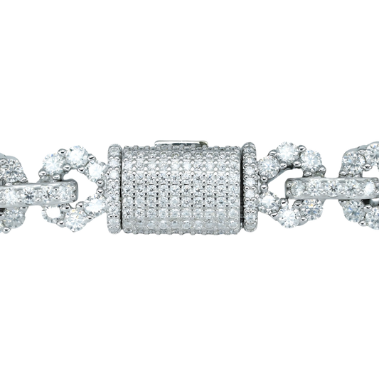 Infinity Bracelet with VVS Moissanite Diamonds