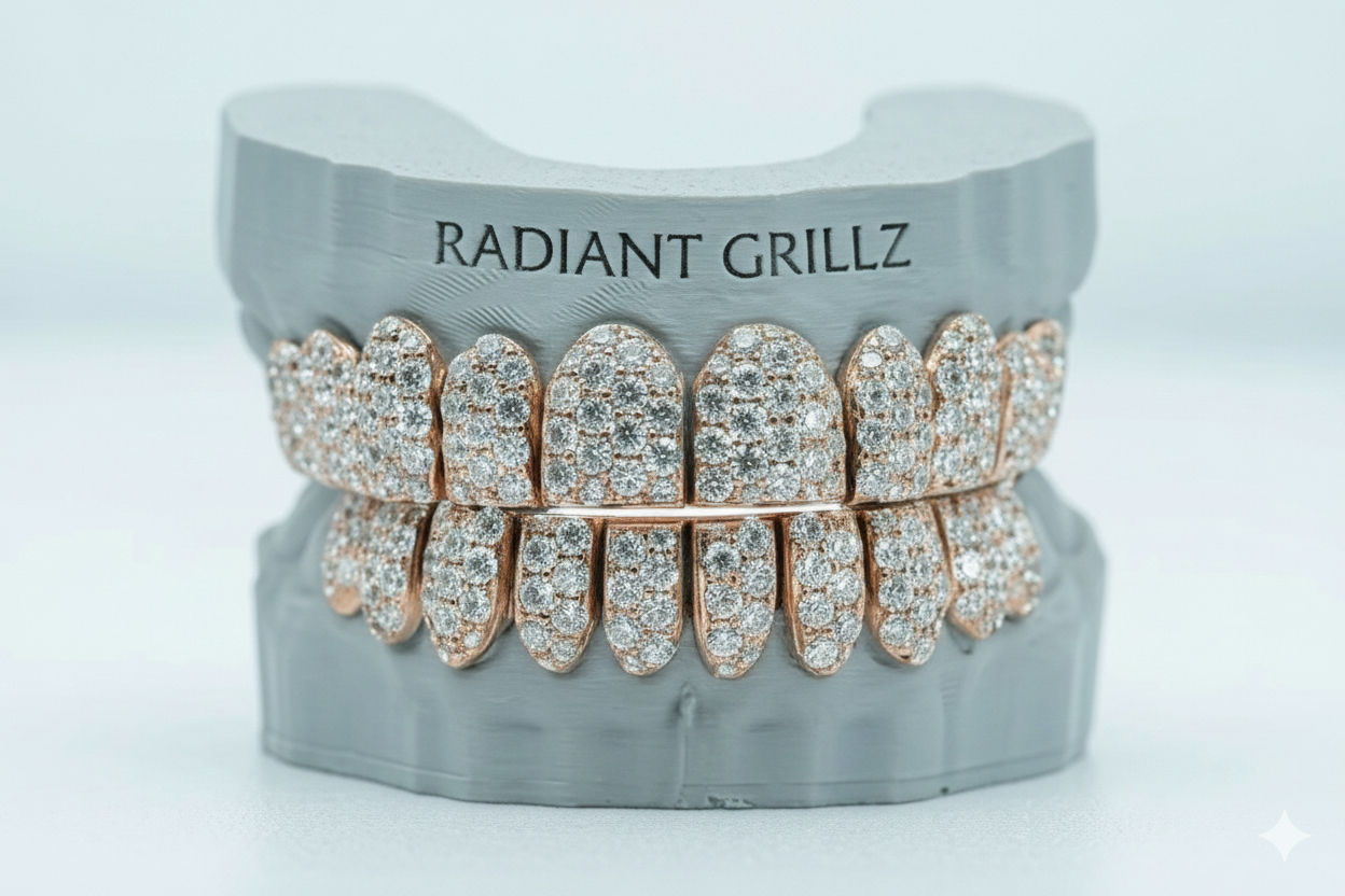 Jumbo (6 Pointer) VVS Moissanite Diamond Grillz